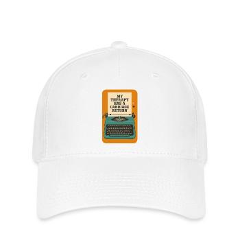 Therapy with carriage return | Writing - Flexfit Cap - white - Front