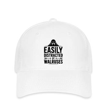 Walross Sprüche Walross Lustiges Walross Geschenk  - Flexfit Cap - Weiß - Vorne