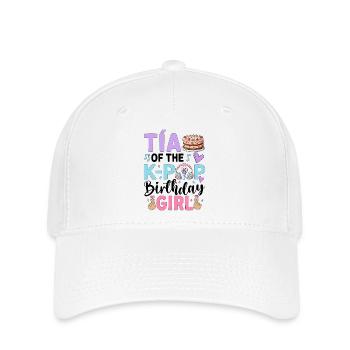 Tia de la fille d’anniversaire K-Pop - Casquette Flexfit - blanc - Devant