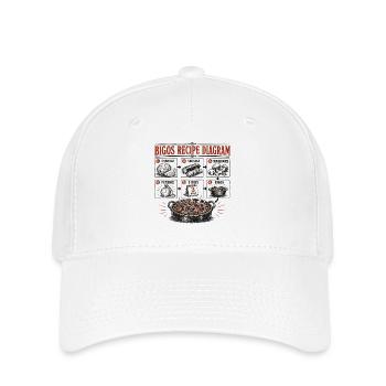 Diagramme de recettes Bigos - Casquette Flexfit - blanc - Devant