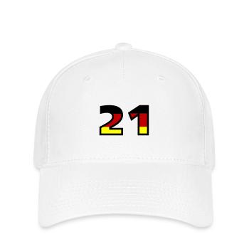21 Numéro Allemagne Jersey - Casquette Flexfit - blanc - Devant