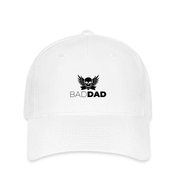 Bad Dad - Flexfit Cap - Weiß - Vorne