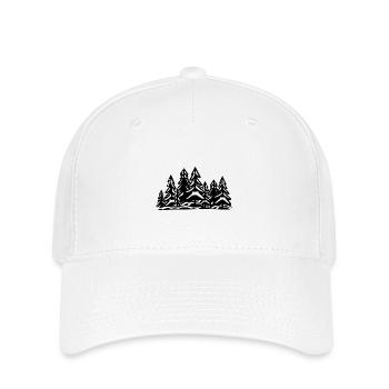 Wald Bäume - Flexfit Cap - Weiß - Vorne