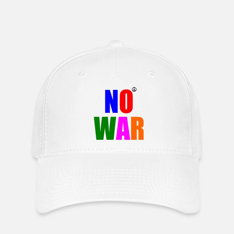 No war - Flexfit Cap - Weiß