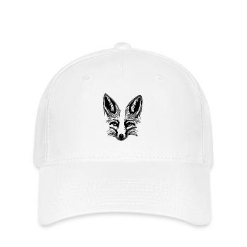 Dessin de renard mignon - Casquette Flexfit - blanc - Devant