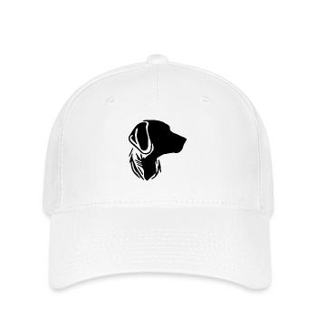 Hundeportrait für stolze Hundebesitzer - Flexfit Cap - Weiß - Vorne