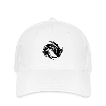 Wilder Kampffisch Tattoo Porträt - Flexfit Cap - Weiß - Vorne