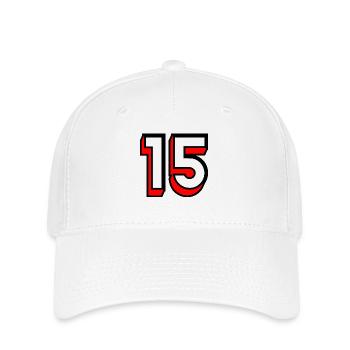 15. 15 JAHRE. 15-jähriges Jubiläum. GEBURTSTAG 15 JAHRE. - Flexfit Cap - Weiß - Vorne