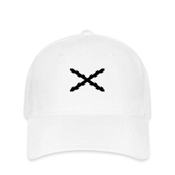 Schwarz - Flexfit Cap - Weiß - Vorne