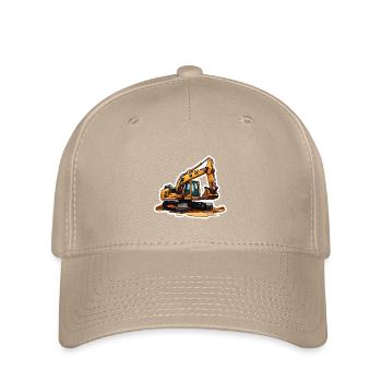 Excavator / construction site / machine /digging / shovel - Flexfit Cap - khaki - Front