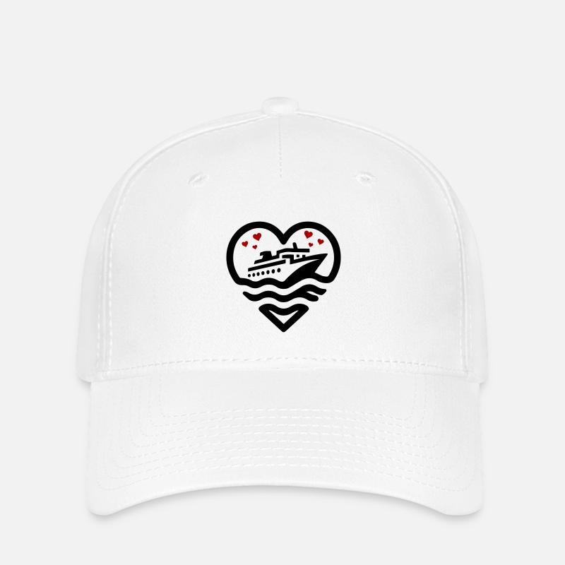 Kreuzfahrt Love - Flexfit Cap - Weiß