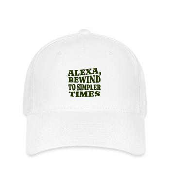 Alexa, Passez au week-end - Casquette Flexfit - blanc - Devant