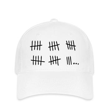 Brotkorb Gefängnis bar past.1 Tag - Flexfit Cap - Weiß - Vorne