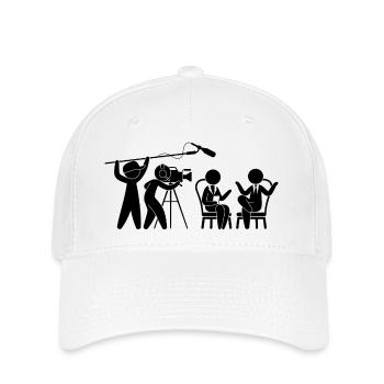 Télévision Studio talk-show - Casquette Flexfit - blanc - Devant