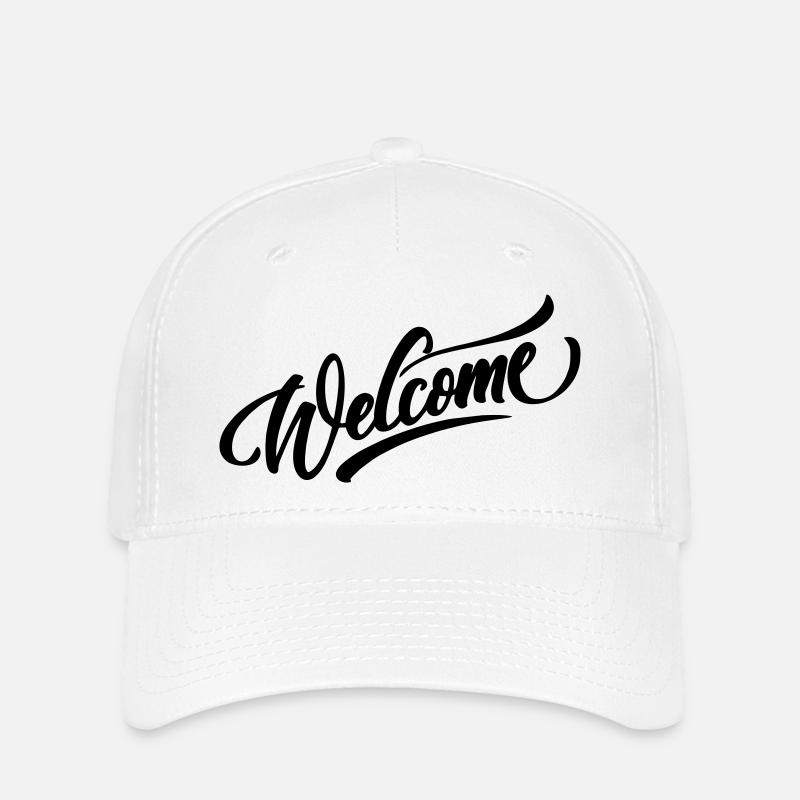 welcome - Flexfit Cap - Weiß