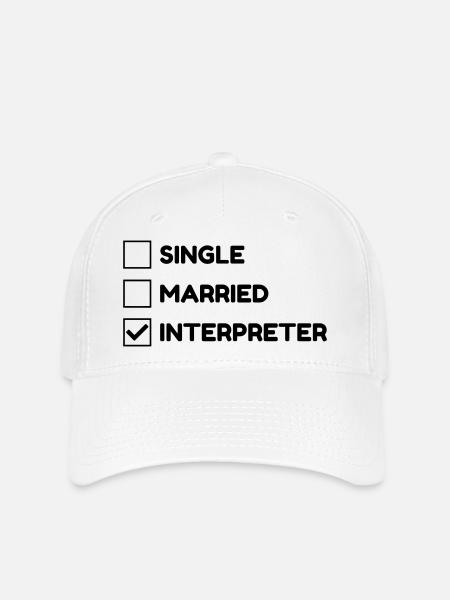 Dolmetscher / Übersetzer / Übersetzung / Job - Flexfit Cap - Weiß