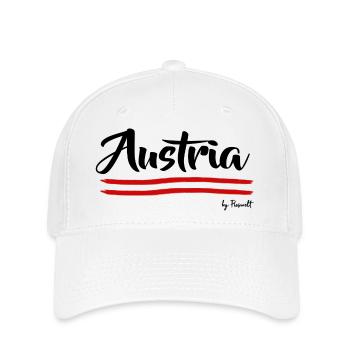Austria-Design fan articles by Pioswelt - Flexfit Cap - white - Front