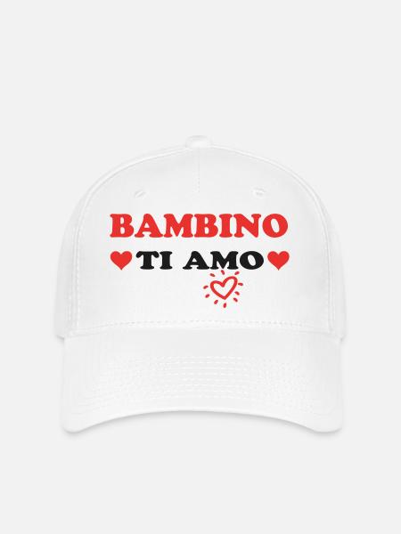 BAMBINO Ti amo - Flexfit Cap - Weiß