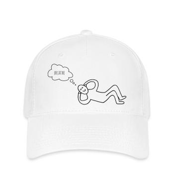 Meditation Guy - Flexfit Cap - Weiß - Vorne