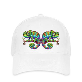 Caméléons - Casquette Flexfit - blanc - Devant