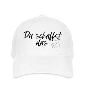 Du schaffst das - Flexfit Cap - Weiß - Vorne