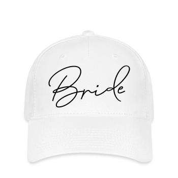 Enterrement de vie de jeune fille de la chemise de mariée - Casquette Flexfit - blanc - Devant