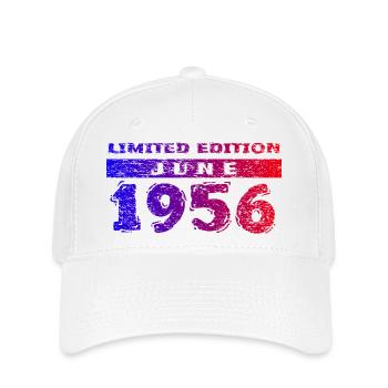 70th Birthday Limited Edition 06/1956 - Flexfit Cap - white - Front