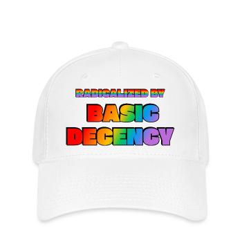 Radicalized by Basic Decency - Flexfit Cap - white - Front