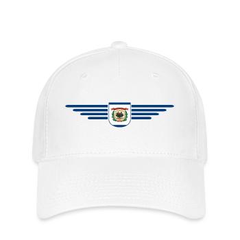 West Virginia Fan Shirt – Natur & Stolz - Flexfit Cap - Weiß - Vorne