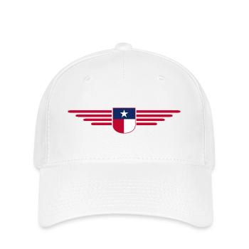 Texas Fan T-Shirt – Lone Star Style - Flexfit Cap - Weiß - Vorne