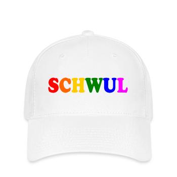 Schwul - Flexfit Cap - Weiß - Vorne