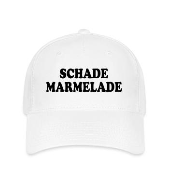 Schade Marmelade - Flexfit Cap - Weiß - Vorne