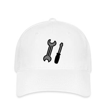 Werkzeuge - Flexfit Cap - Weiß - Vorne