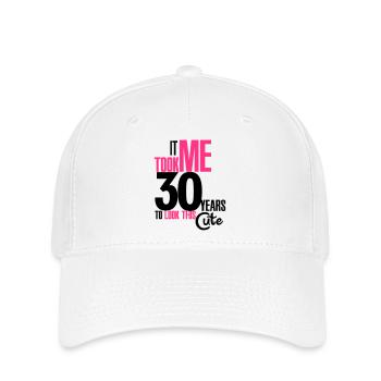 It took me 30 years to look this cute - Flexfit Cap - Weiß - Vorne