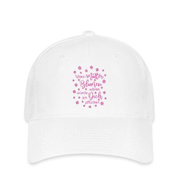 Wenn Mütter Blumen Wären Würde Ich Dich Pflücken - Flexfit Cap - Weiß - Vorne