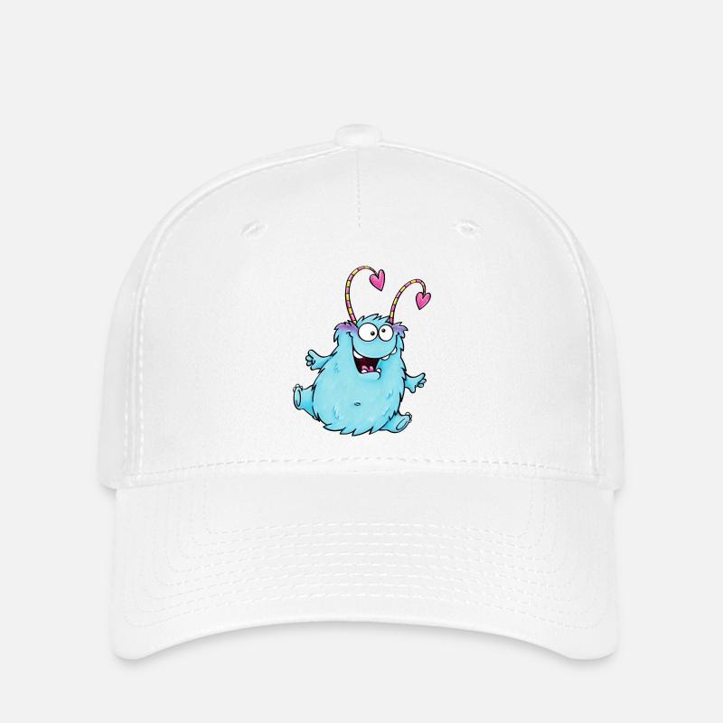cuddly monster - Flexfit Cap - Weiß