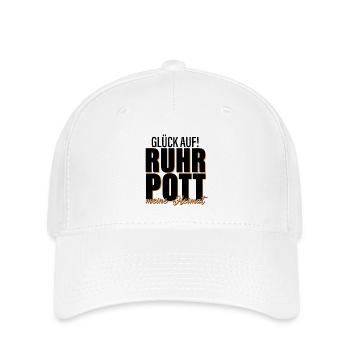 Glück Auf! Ruhrpott - Meine Heimat - Flexfit Cap - Weiß - Vorne