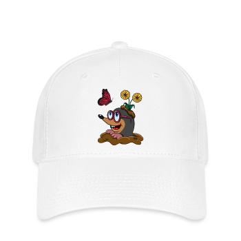 Mole earth mole huegel funny butterfly - Flexfit Cap - white - Front