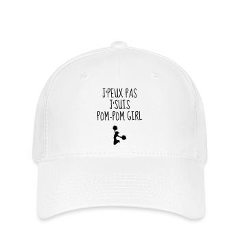 Cheerleader Cheerleading Dance Sport Twirling - Flexfit Cap - white - Front