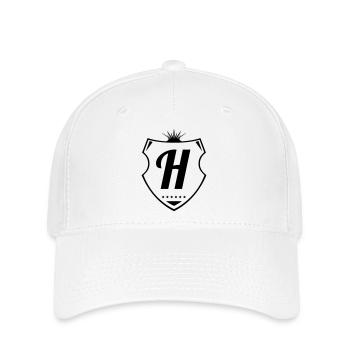 h letter - Flexfit Cap - Weiß - Vorne