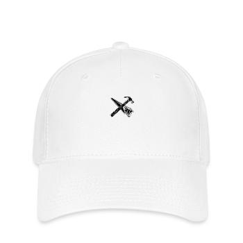 Marteau de scie à outil de menuisier - Casquette Flexfit - blanc - Devant