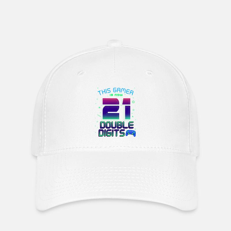This Gamer Is Now 21 Double Digit 21. - Flexfit Cap - white