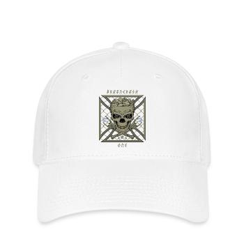 Gehirn Crash eins - Flexfit Cap - Weiß - Vorne