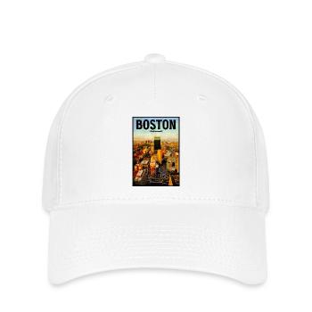 Boston Cityscape - Flexfit Cap - white - Front