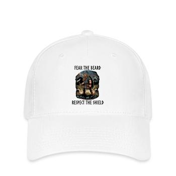 Viking with axe and shield - Flexfit Cap - Weiß - Vorne
