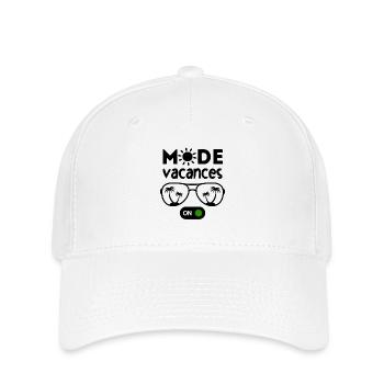 Mode vacances activé 2 - Casquette Flexfit - blanc - Devant