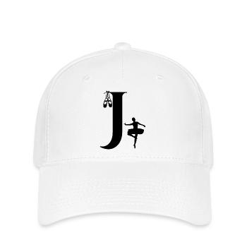 Buchstabe j Ballerina - Flexfit Cap - Weiß - Vorne