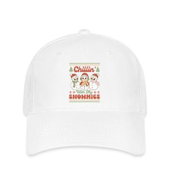 Hässlicher Weihnachtspullover - Flexfit Cap - Weiß - Vorne