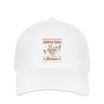 Hässlicher Weihnachtspullover - Flexfit Cap - Weiß - Vorne