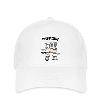 Types Of Zebras List Zebra Breeds Animal Lovers - Flexfit Cap - white - Front